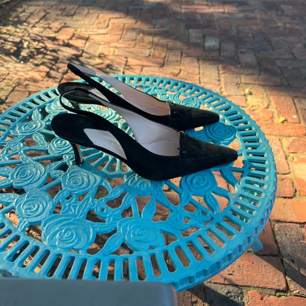 Gianni Milanese suede heels
